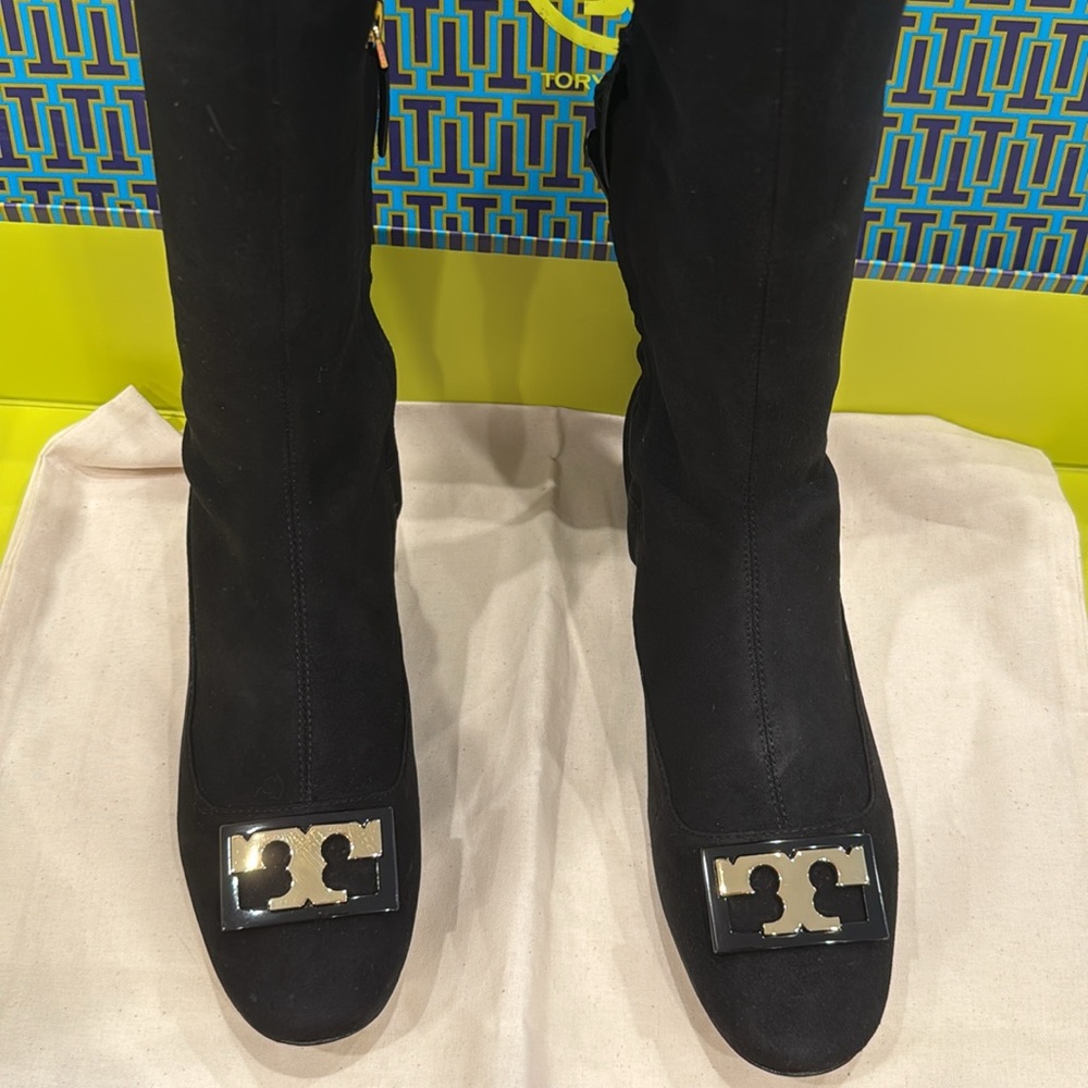 Tory Burch Stretch Suede Boots